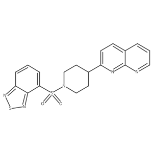 2-[1-(2,1,3-Benzothiadiazole-4-sulfonyl)piperidin-4-yl]-1,8-naphthyridine Structure