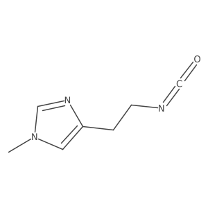 4-(2-isocyanatoethyl)-1-methyl-1H-imidazole结构式