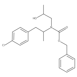 benzyl N-[1-(4-chlorophenyl)propan-2-yl]-N-[(2R)-2-hydroxypropyl]carbamate Structure
