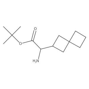 Tert-butyl 2-amino-2-{spiro[3.3]heptan-2-yl}acetate Structure