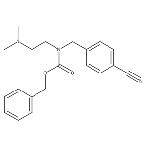 benzyl N-[(4-cyanophenyl)methyl]-N-[2-(dimethylamino)ethyl]carbamate结构式