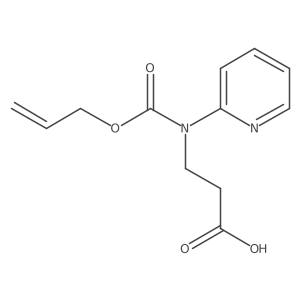 3-{[(Prop-2-en-1-yloxy)carbonyl](pyridin-2-yl)amino}propanoic acid结构式
