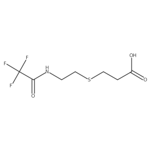 3-{[2-(2,2,2-Trifluoroacetamido)ethyl]sulfanyl}propanoic acid Structure