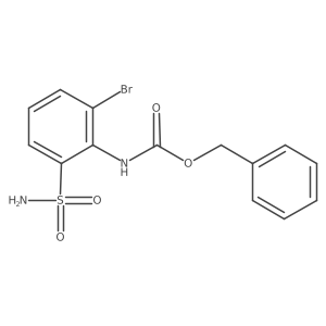 benzyl N-(2-bromo-6-sulfamoylphenyl)carbamate结构式