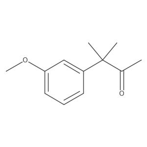 3-(3-Methoxy-phenyl)-3-methyl-butan-2-one结构式