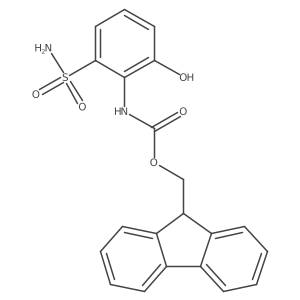 (9H-fluoren-9-yl)methyl N-(2-hydroxy-6-sulfamoylphenyl)carbamate结构式