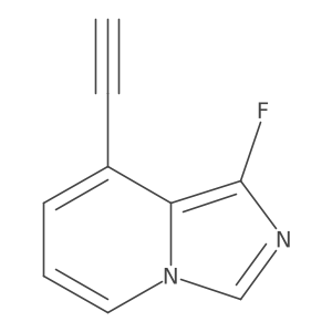 8-Ethynyl-1-fluoroimidazo[1,5-a]pyridine结构式