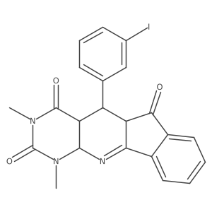 2-(3-Iodophenyl)-5,7-dimethyl-5,7,9-triazatetracyclo[8.7.0.03,8.011,16]heptadeca-9,11,13,15-tetraene-4,6,17-trione结构式