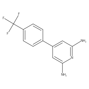 2,6-Pyridinediamine, 4-[4-(trifluoromethyl)phenyl]- Structure