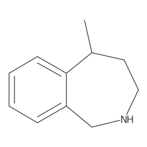 (5R)-2,3,4,5-Tetrahydro-5-methyl-1H-2-benzazepine Structure