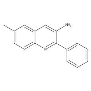 6-Methyl-2-phenyl-3-quinolinamine Structure