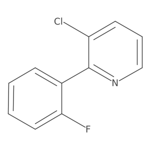 3-Chloro-2-(2-fluorophenyl)pyridine Structure