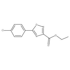Ethyl 5-(4-chlorophenyl)-[1,2,4]oxadiazole-3-carboxylate Structure