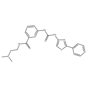 2-Pyridinecarboxamide,n-[2-(dimethylamino)ethyl]-6-[[[[2-(4-pyridinyl)-4-thiazolyl]amino]carbonyl]amino]-结构式