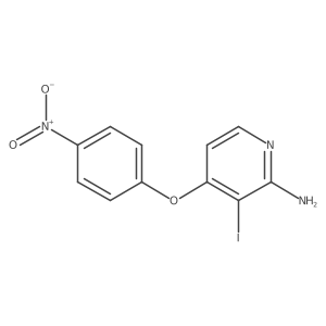 3-Iodo-4-(4-nitrophenoxy)-2-pyridinamine结构式