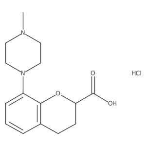 8-(4-Methylpiperazin-1-yl)chromane-2-carboxylic acid hydrochloride Structure