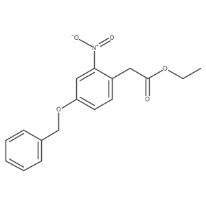 Ethyl 2-(2-nitro-4-phenylmethoxyphenyl)acetate Structure