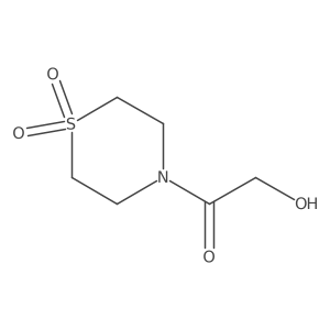 1-(1,1-Dioxido-4-thiomorpholinyl)-2-hydroxyethanone结构式