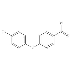 6-(4-Chlorophenoxy)-3-pyridinecarbonyl chloride结构式