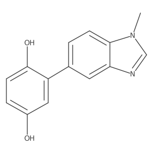 2-(1-Methyl-1H-benzimidazol-5-yl)-1,4-benzenediol结构式