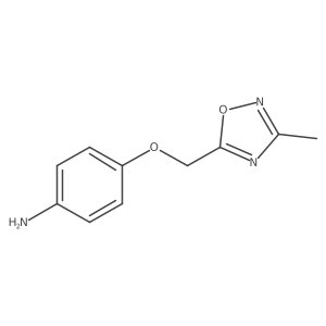 4-[(3-Methyl-1,2,4-oxadiazol-5-yl)methoxy]aniline结构式