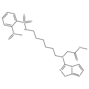 methyl N-imidazo[1,2-d][1,2,4]thiadiazol-3-yl-N-(6-{[(2-nitrophenyl)-sulfonyl]amino}hexyl)glycinate Structure