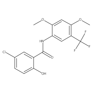Benzamide,5-chloro-n-[2,4-dimethoxy-5-(trifluoromethyl)phenyl]-2-hydroxy- Structure