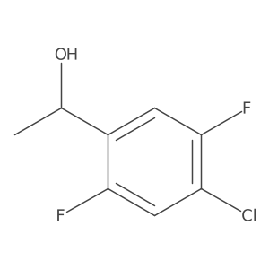 4-Chloro-2,5-difluoro-I+/--methylbenzenemethanol Structure