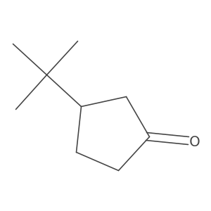 Cyclopentanone, 3-(1,1-dimethylethyl)-, (R)- Structure