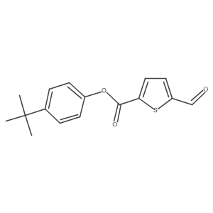 4-(1,1-Dimethylethyl)phenyl 5-formyl-2-thiophenecarboxylate结构式