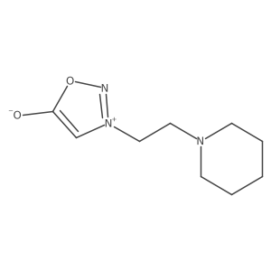 5-Hydroxy-3-[2-(1-piperidinyl)ethyl]-1,2,3-oxadiazolium Structure