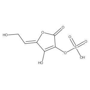 2(5H)-Furanone, 4-hydroxy-5-(2-hydroxyethylidene)-3-(sulfooxy)-, (Z)- Structure