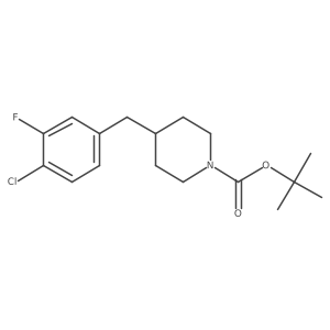 Tert-butyl 4-(4-chloro-3-fluorobenzyl)piperidine-1-carboxylate Structure
