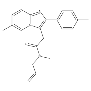 n-Allyl-n-methyl-2-(6-methyl-2-p-tolyl-imidazo[1,2-a]pyridin-3-yl)-acetamide Structure
