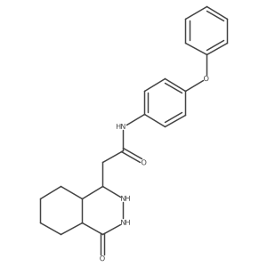 2-(4-oxo-2,3,4a,5,6,7,8,8a-octahydro-1H-phthalazin-1-yl)-N-(4-phenoxyphenyl)acetamide Structure