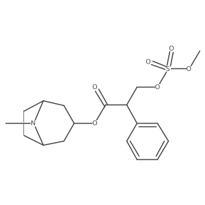8-Methyl-8-azabicyclo[3.2.1]oct-3-yl I+/--[[(methoxysulfonyl)oxy]methyl]benzeneacetate Structure
