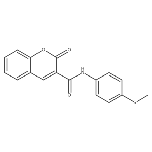 N-[4-(methylsulfanyl)phenyl]-2-oxo-2H-chromene-3-carboxamide Structure