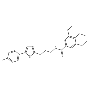 3,4,5-trimethoxy-N-(2-((5-(p-tolyl)-1H-imidazol-2-yl)thio)ethyl)benzamide Structure