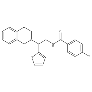 N-(2-(3,4-dihydroisoquinolin-2(1H)-yl)-2-(furan-2-yl)ethyl)-4-fluorobenzamide Structure