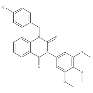 1-(4-chlorobenzyl)-3-(3,4,5-trimethoxyphenyl)quinazoline-2,4(1H,3H)-dione Structure