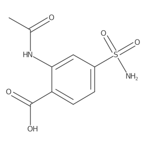 2-Acetamido-4-sulfamoylbenzoic acid Structure