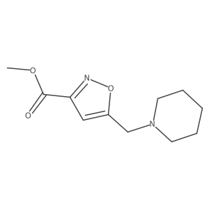 Methyl 5-(piperidin-1-ylmethyl)-1,2-oxazole-3-carboxylate Structure
