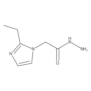 (2-Ethyl-imidazol-1-yl)-acetic acid hydrazide Structure