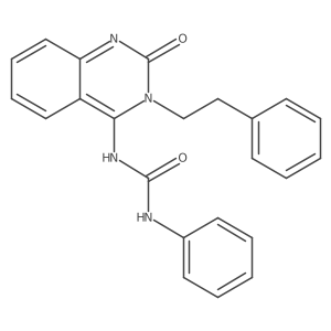 (Z)-1-(2-oxo-3-phenethyl-2,3-dihydroquinazolin-4(1H)-ylidene)-3-phenylurea结构式