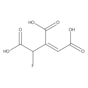 1-Propene-1,2,3-tricarboxylic acid, 3-fluoro-, (E)-结构式
