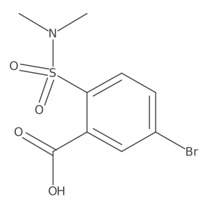 5-bromo-2-(N,N-dimethylsulfamoyl)benzoic acid Structure