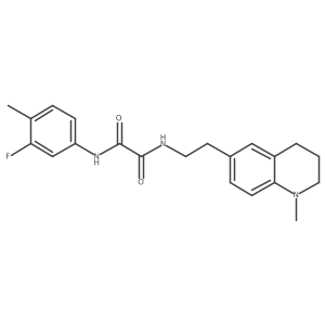N1-(3-fluoro-4-methylphenyl)-N2-(2-(1-methyl-1,2,3,4-tetrahydroquinolin-6-yl)ethyl)oxalamide Structure
