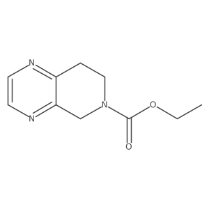 ethyl 7,8-dihydropyrido[3,4-b]pyrazine-6(5H)-carboxylate结构式