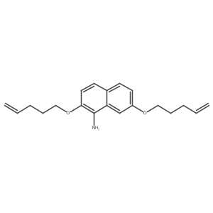 2,7-Bis(4-penten-1-yloxy)-1-naphthalenamine Structure