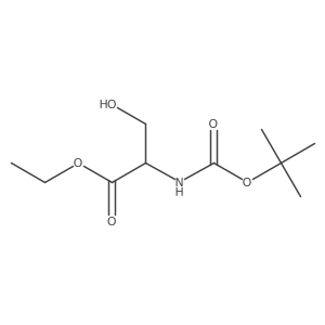 Ethyl 2-((tert-butoxycarbonyl)amino)-3-hydroxypropanoate Structure